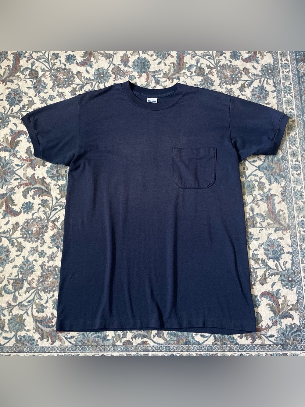 Vintage 1990s faded pocket ringer t-shirt